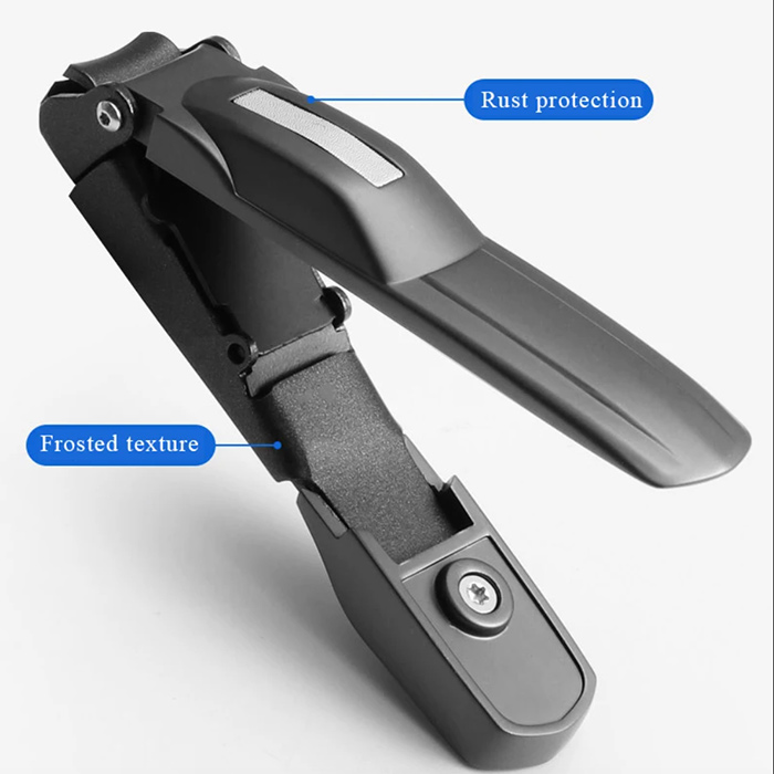 Ergonomically shaped nail clipper for easy and precise nail clipping.