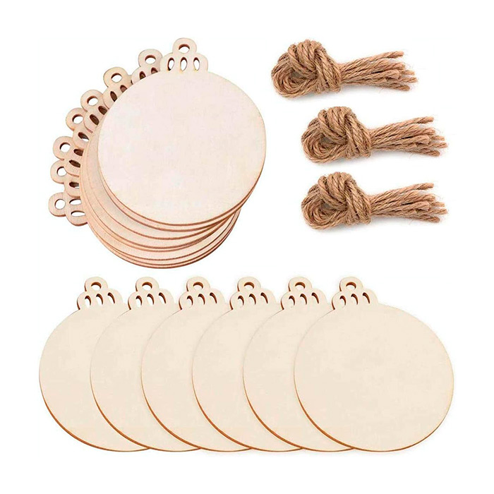 Ornaments, wooden Christmas ornaments that you create yourself (30 pieces) - Image 1