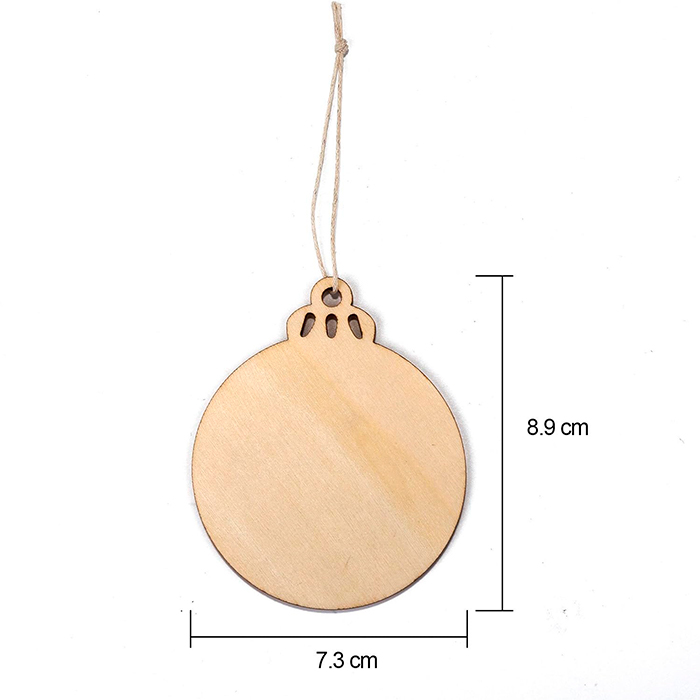 Ornaments, wooden Christmas ornaments that you create yourself (30 pieces) - Image 2