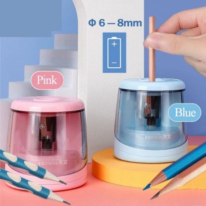 Automatic pencil and crayon sharpener