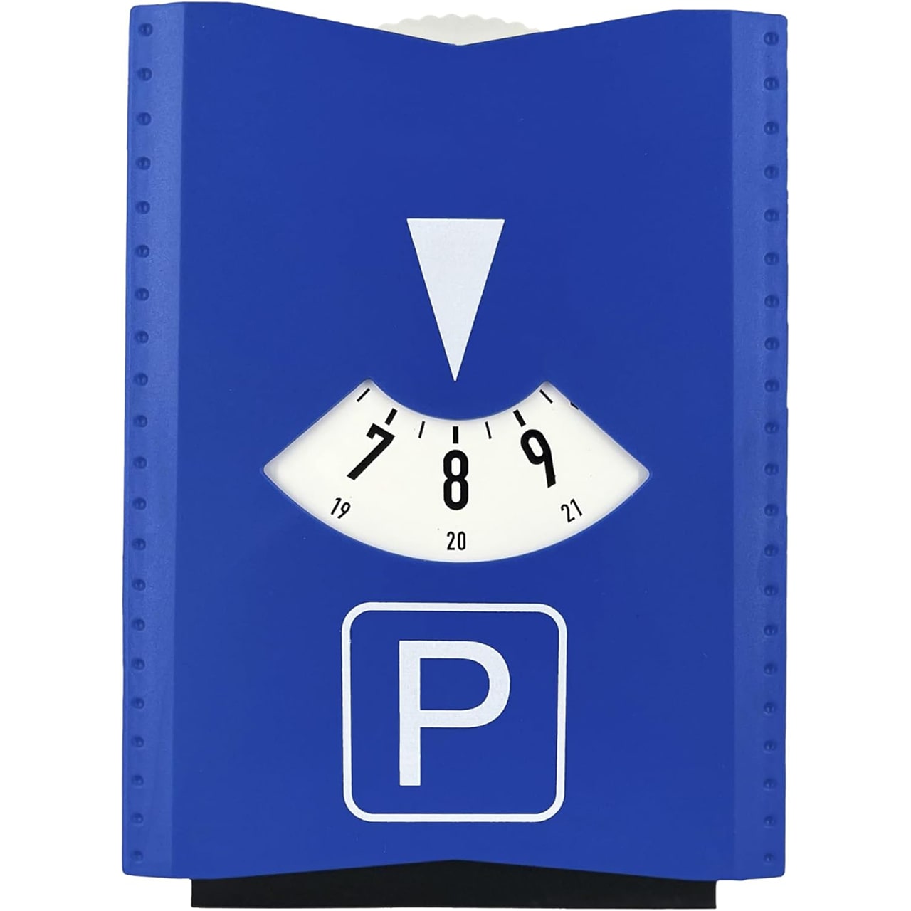 The clock shows the real time, but when you park at the back, move the button to stop the clock!