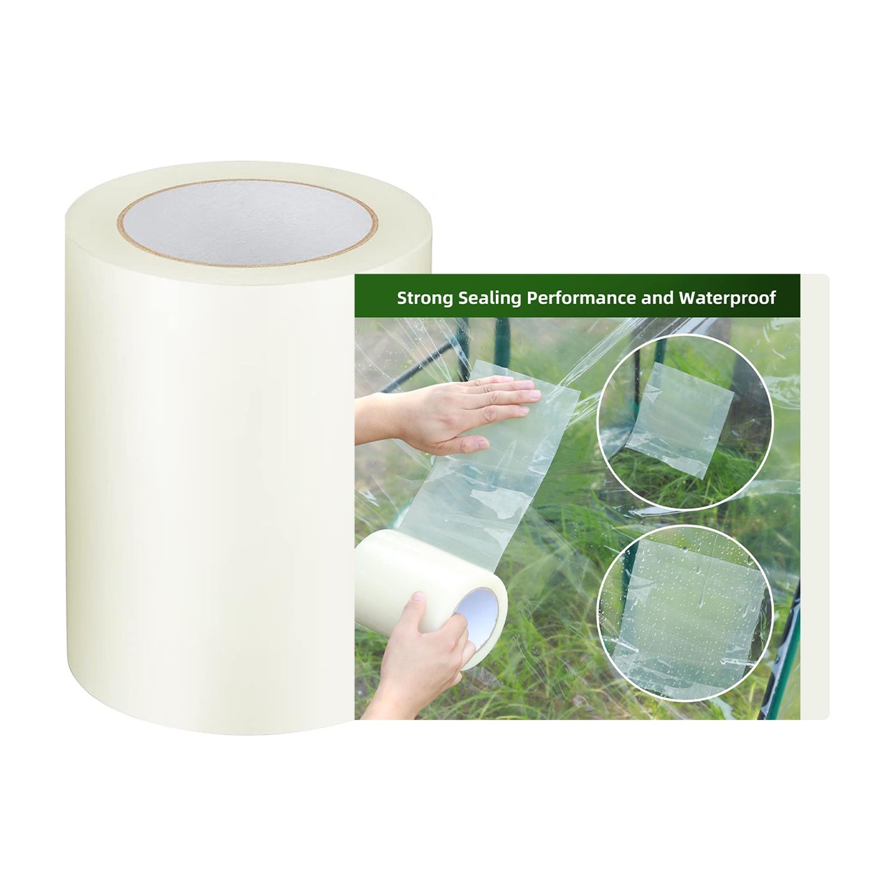 Patch, strong and waterproof adhesive film (30cm x 10m)
