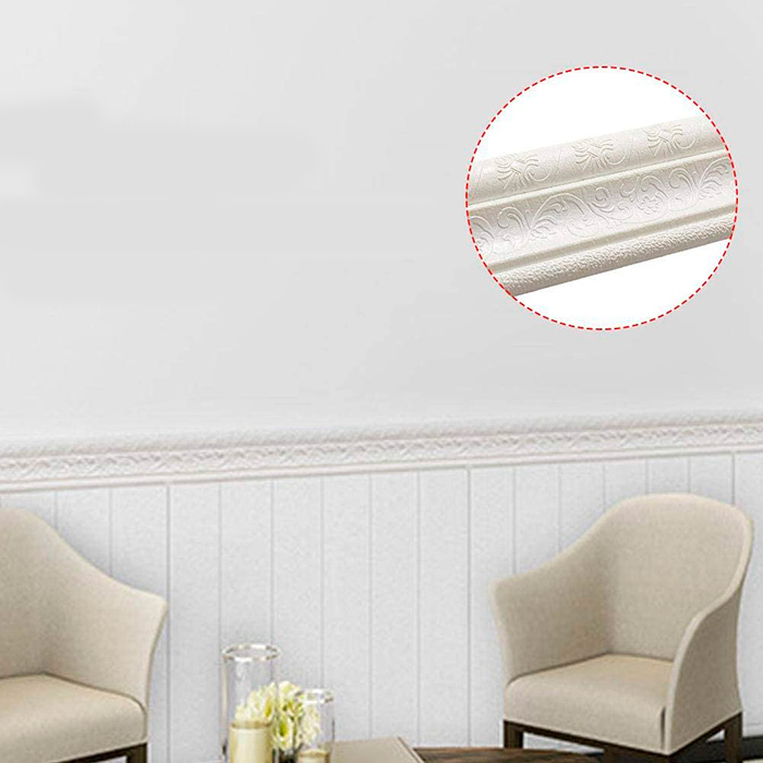 The self-adhesive 3D wall tape can be cut and customised according to your preferences and the dimensions of your space.