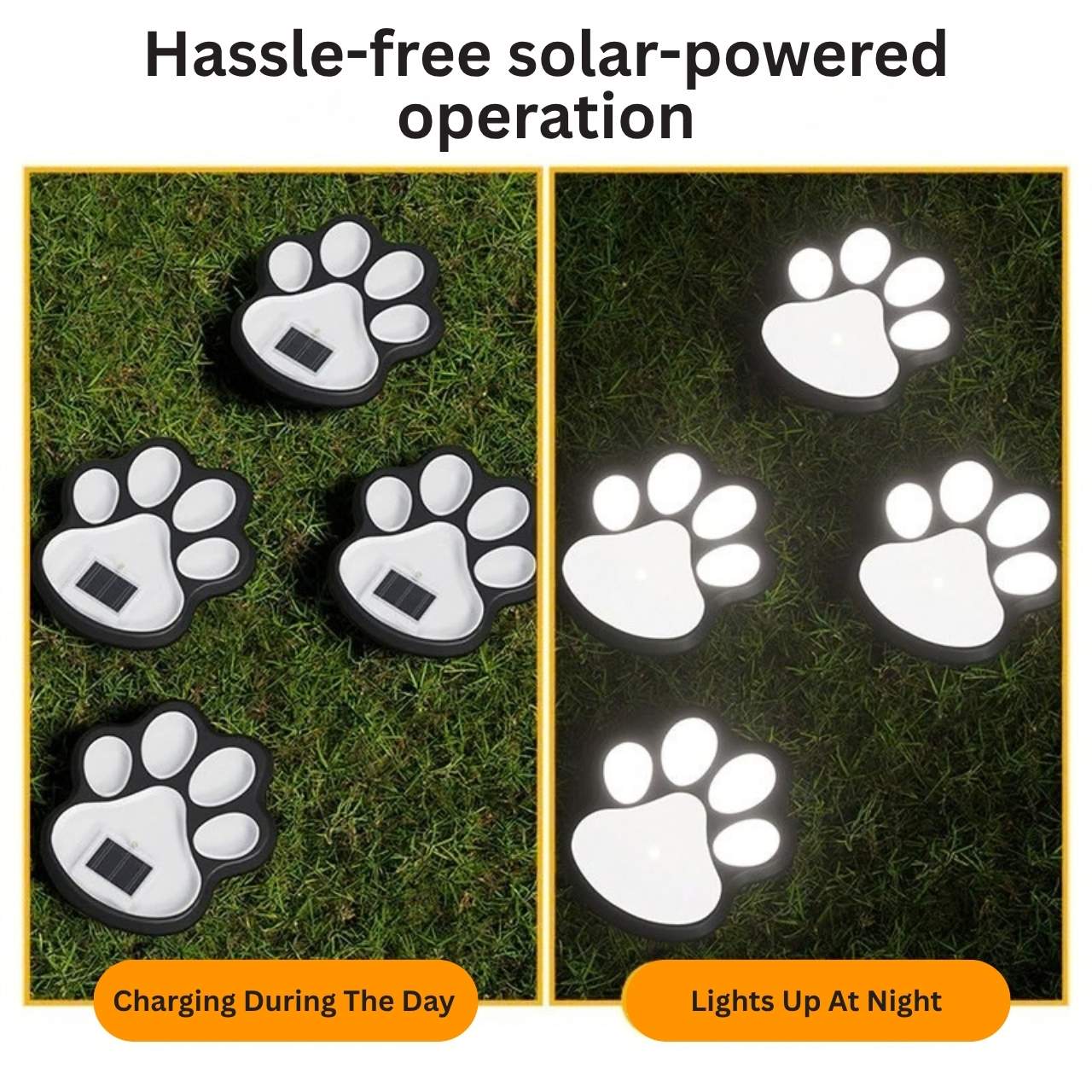 Paw-shaped solar LED lights, Paws - Image 7