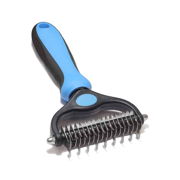 PetTangler, double-sided brush for removing hair and undercoat