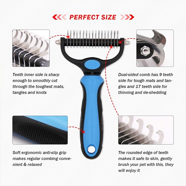 PetTangler, double-sided brush for removing hair and undercoat - Image 9