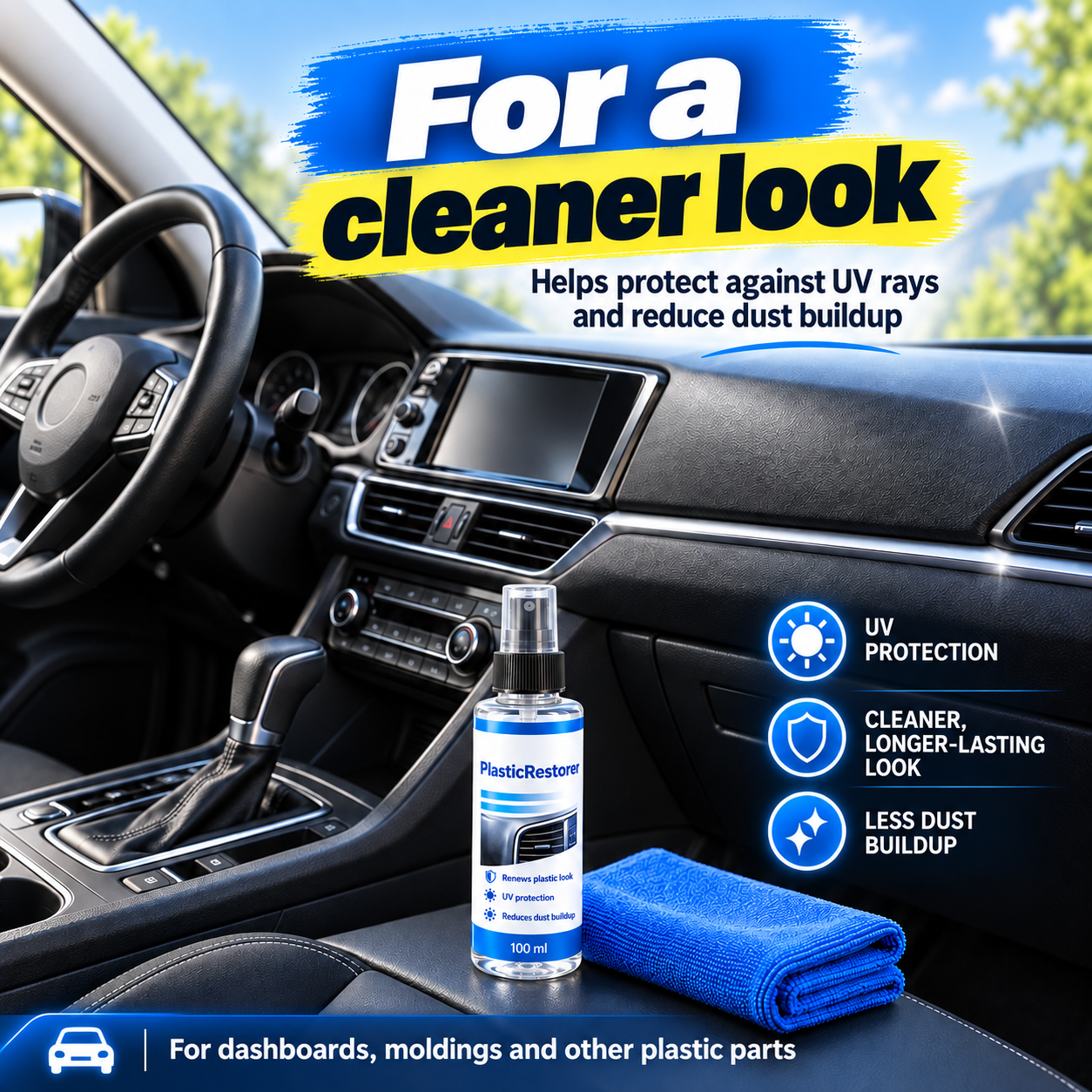 Dashboard Restorer Set, PlasticRestorer - Image 9