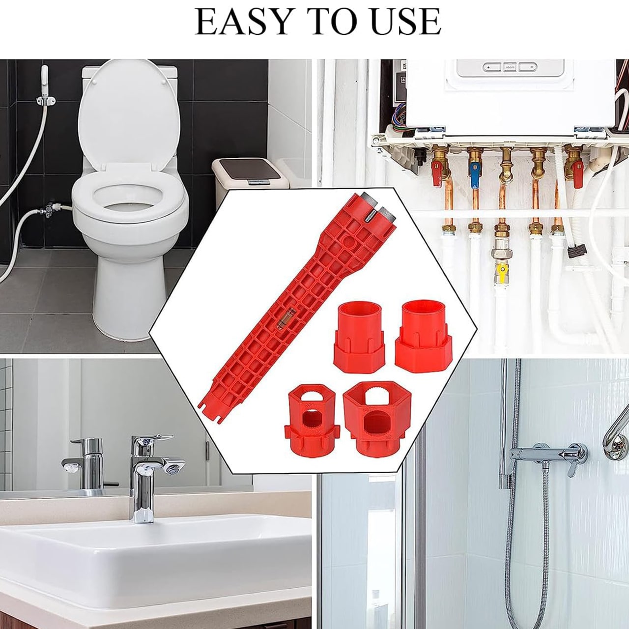 PlumbStar, the multi-purpose plumbing wrench