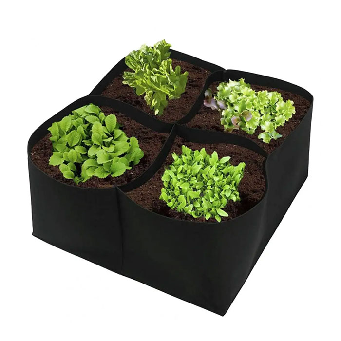 Pocket4Garden, portable garden bed with 4 separate compartments