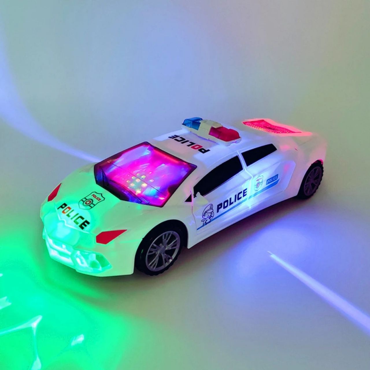 PoliceCar, police car with LED lights