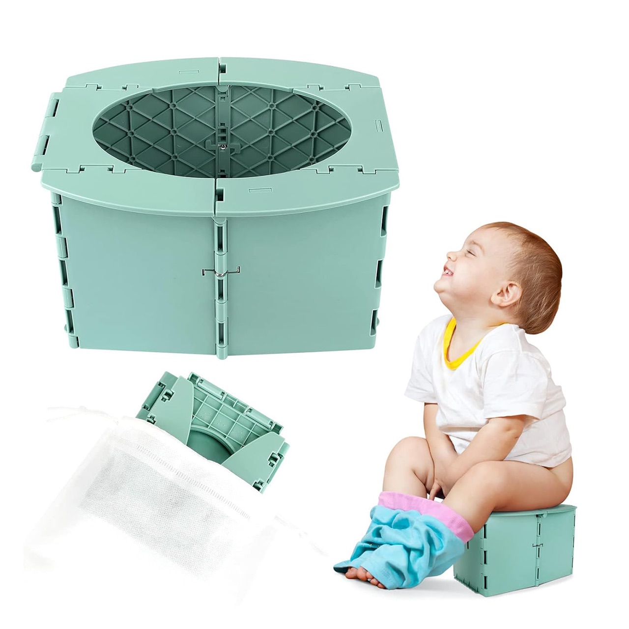 Potty, portable baby potty