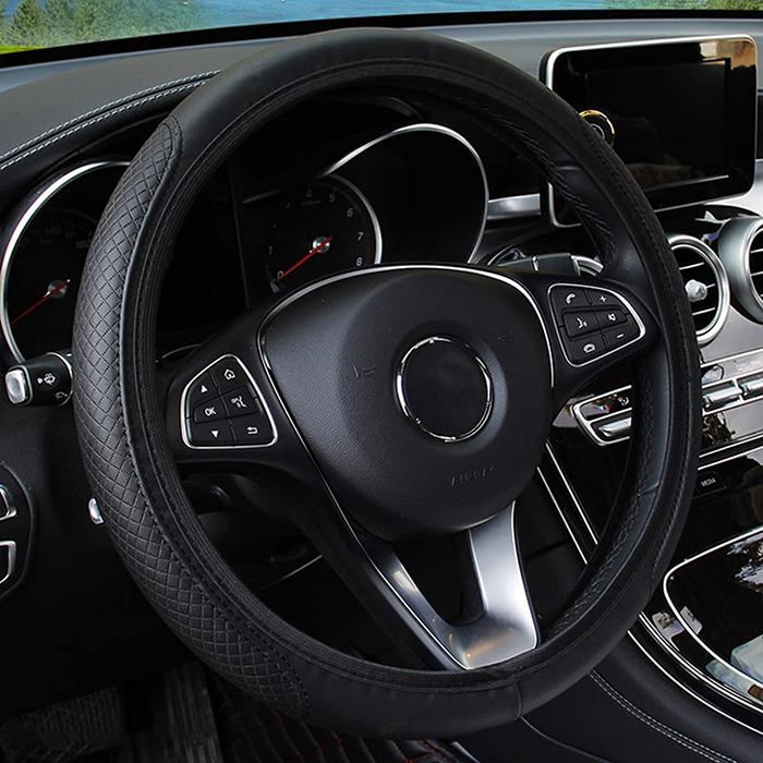 PremiumCover, multifunctional faux leather steering wheel cover - Image 4