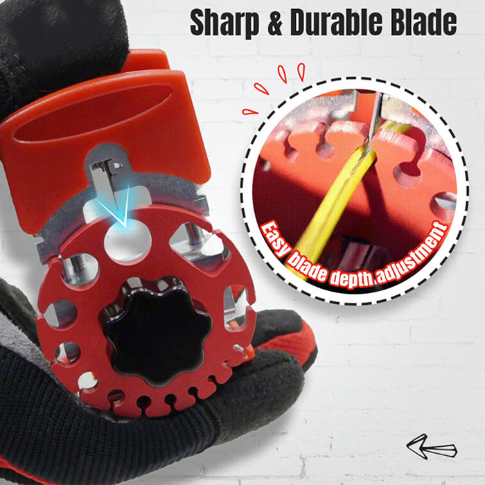 Removing insulation will no longer be time-consuming and inconvenient as the tool is easy to use and suitable for different wire sizes!