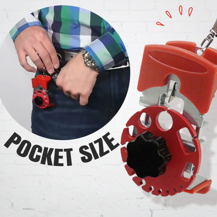 It's a handy size to have on hand in the field. It's easy to stow in your pocket or clip on your belt!