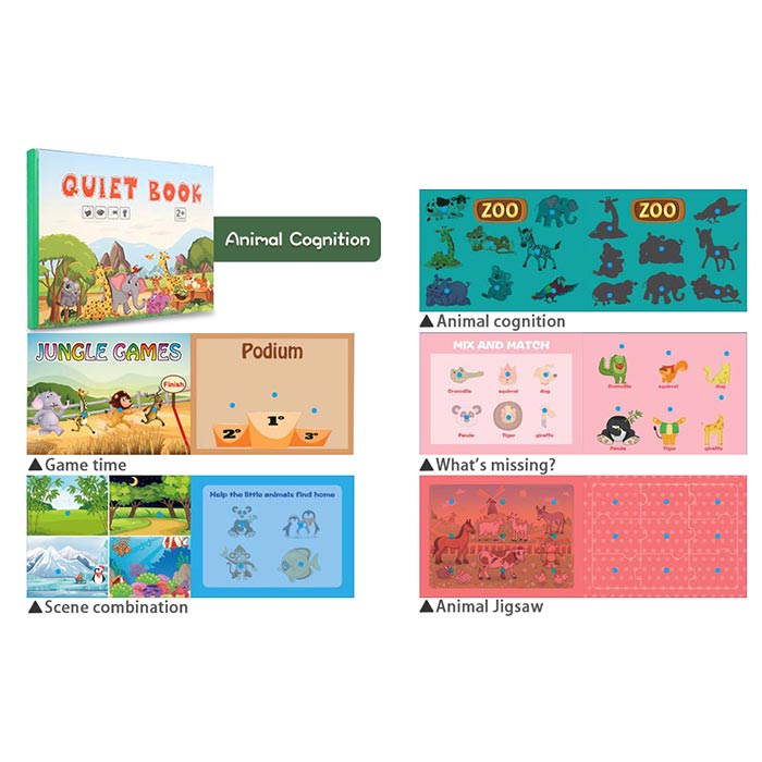 QuietBook, a quiet book that stimulates all areas of a child's development