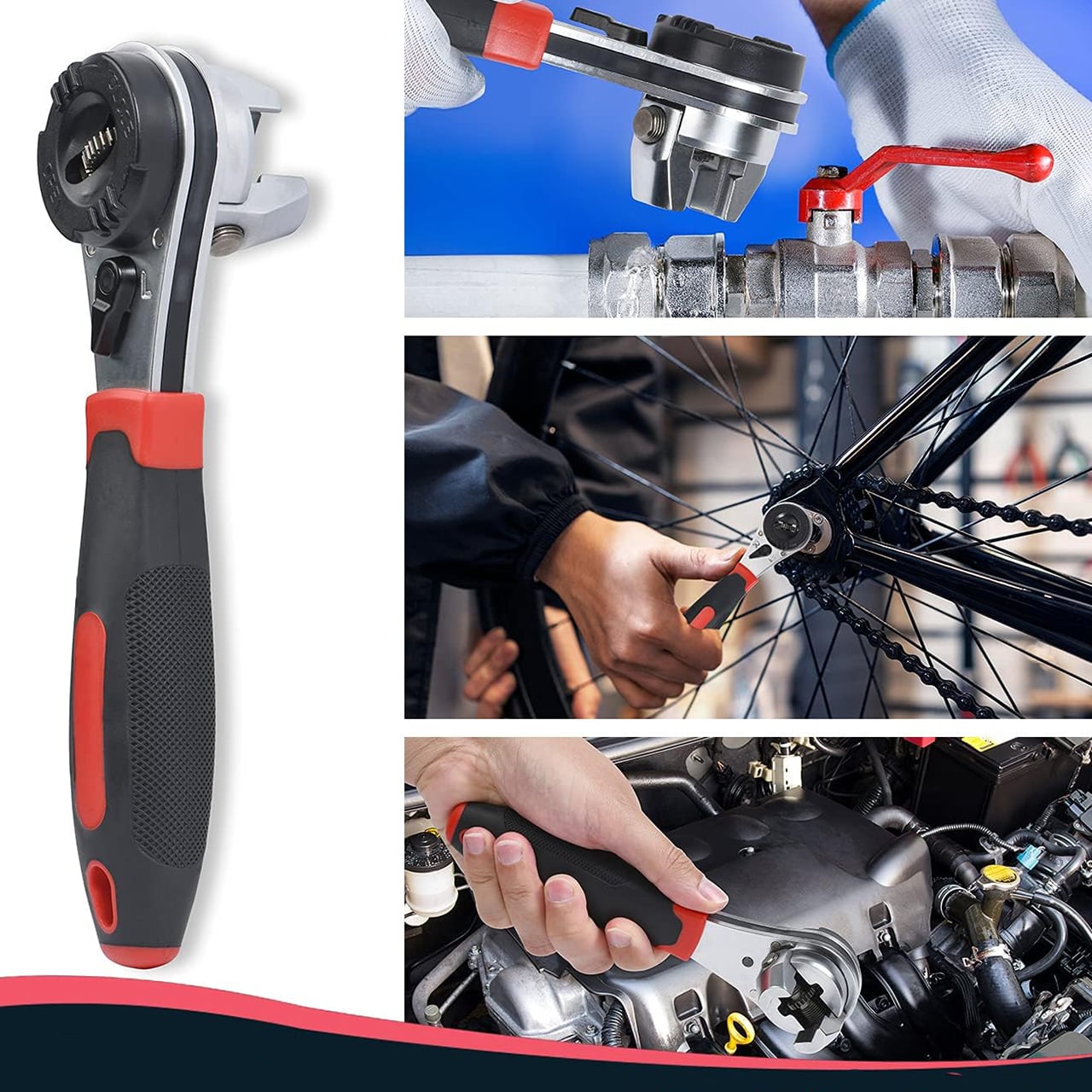 Ratchet, adjustable socket wrench