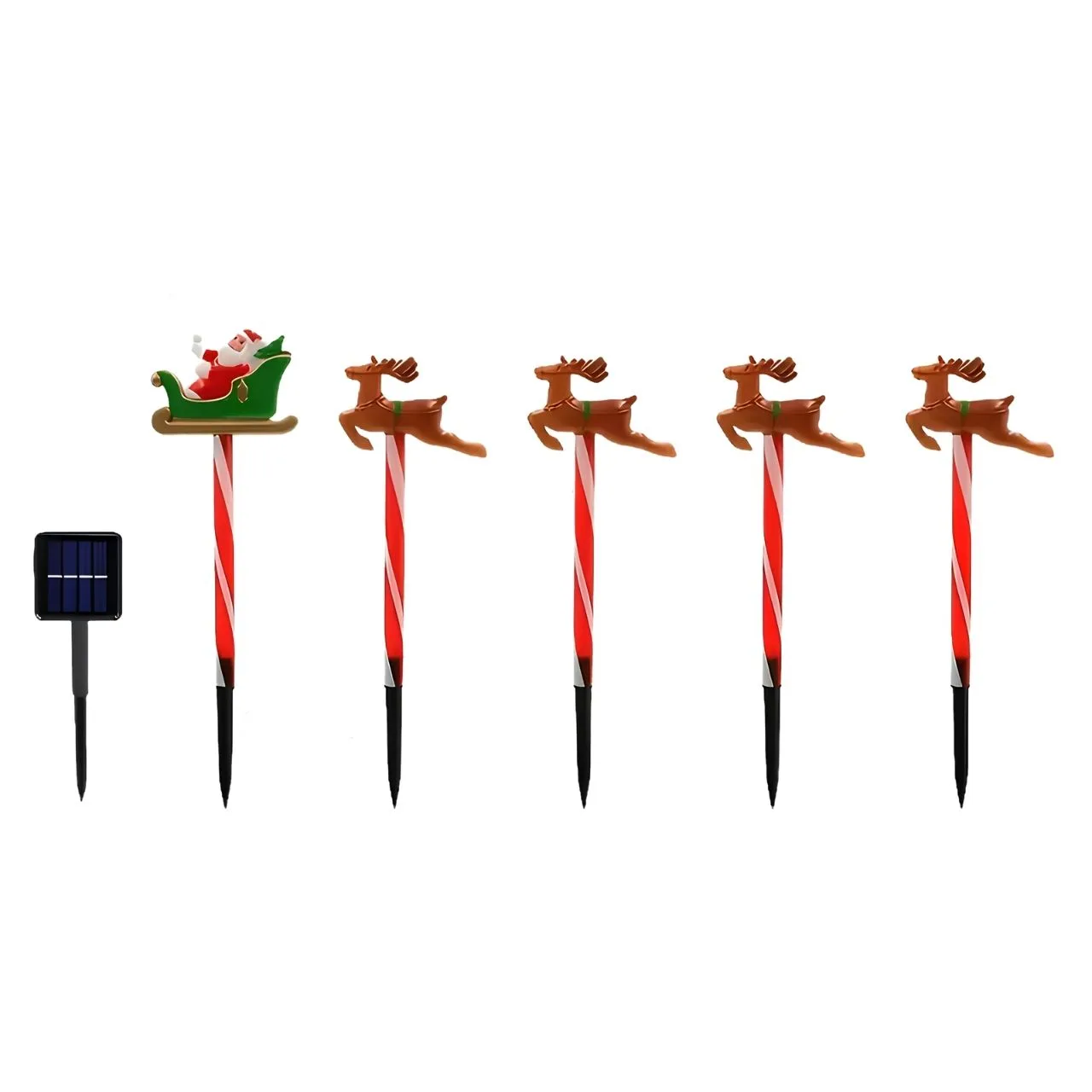 Christmas garden decoration with Santa Claus and reindeer, ReinDeers - Image 4