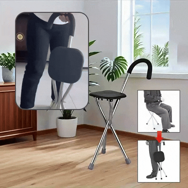 Folding pole with integrated seat, STAPS - Image 1