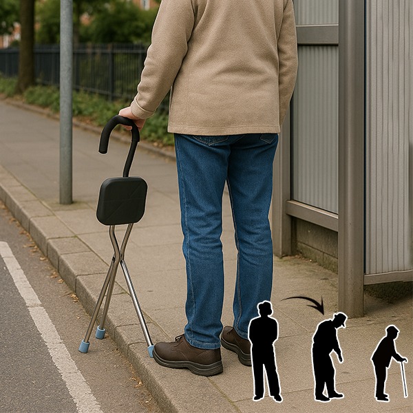 Folding pole with integrated seat, STAPS - Image 6