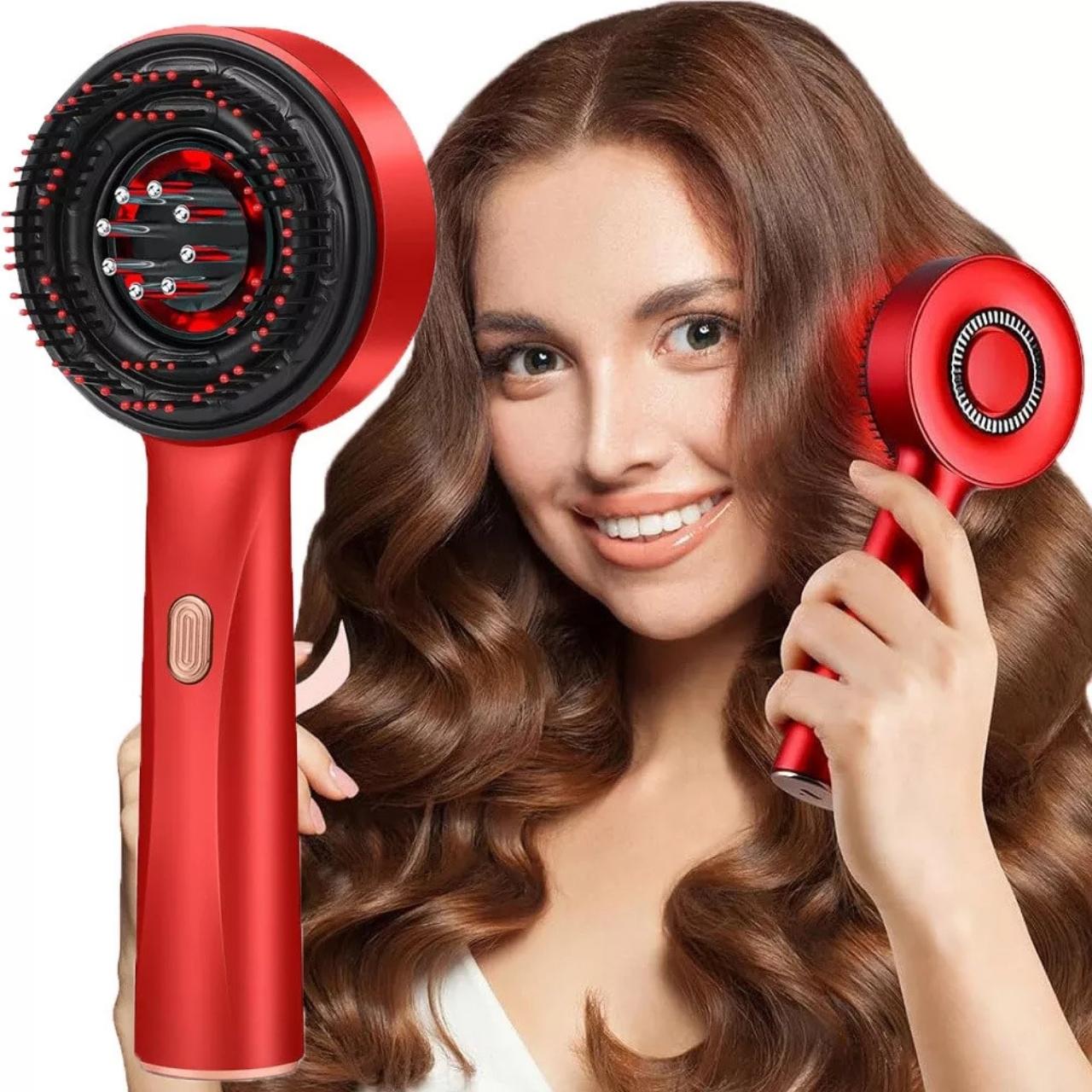 The gentle massage effectively stimulates blood circulation in the scalp and naturally enhances hair growth.