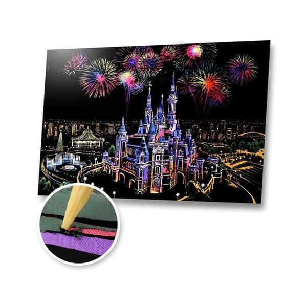ScratchArt, 6-Piece Scratch Creativity Set with 2 Illustrations