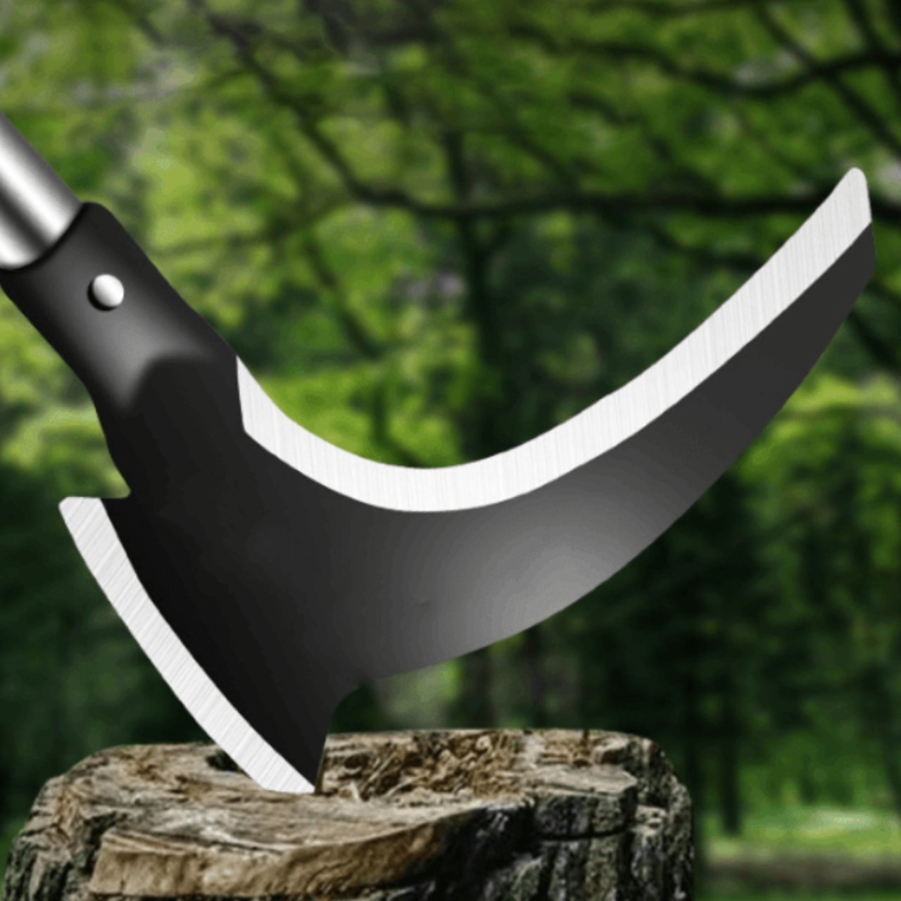 Scythe, the double-bladed garden tool