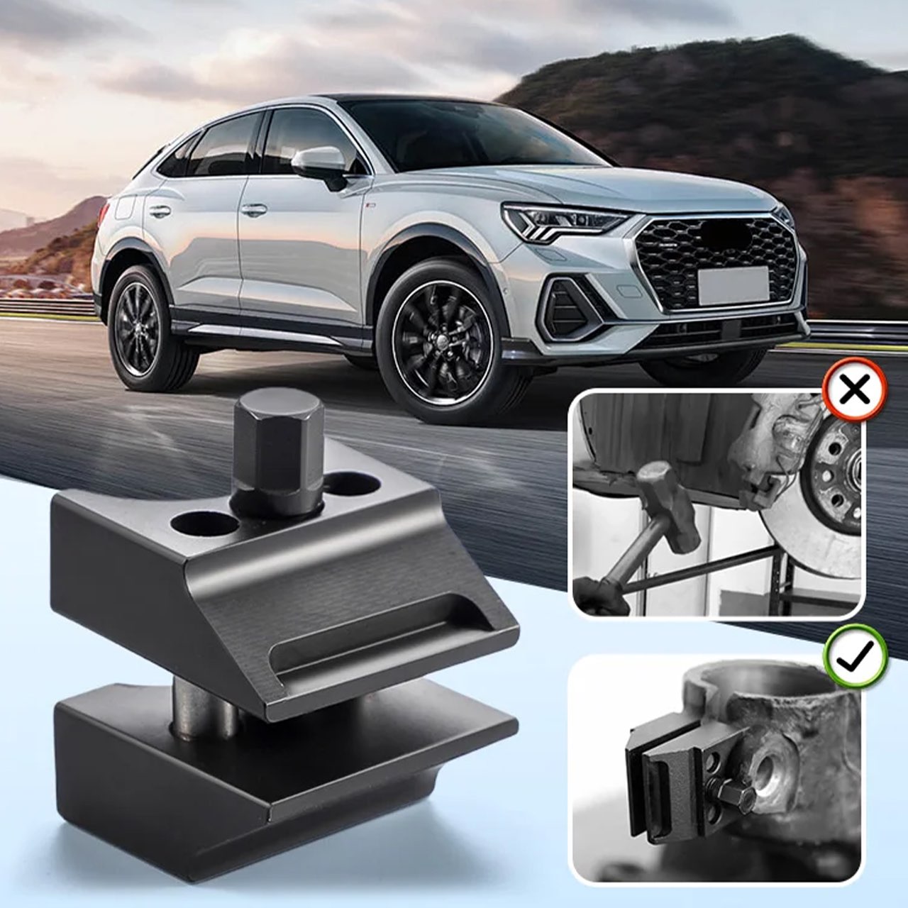 Suitable for a variety of vehicle models, allowing versatile use in servicing.
