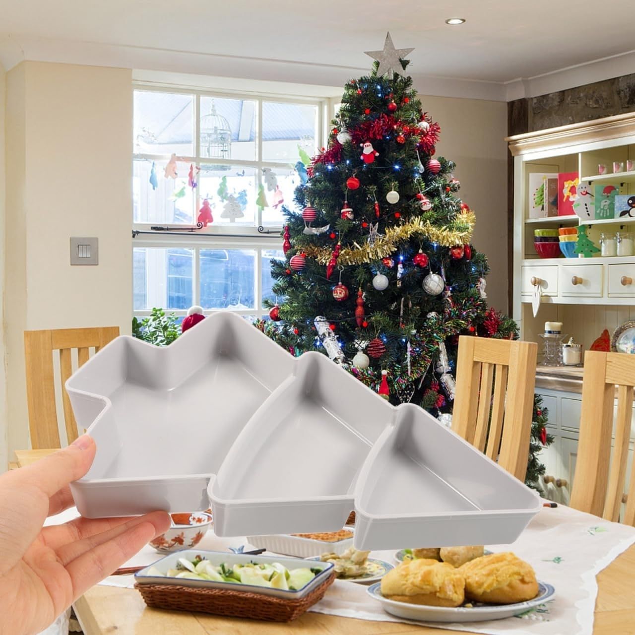 ServingTray, Christmas serving tray in the shape of a fir tree - Image 9
