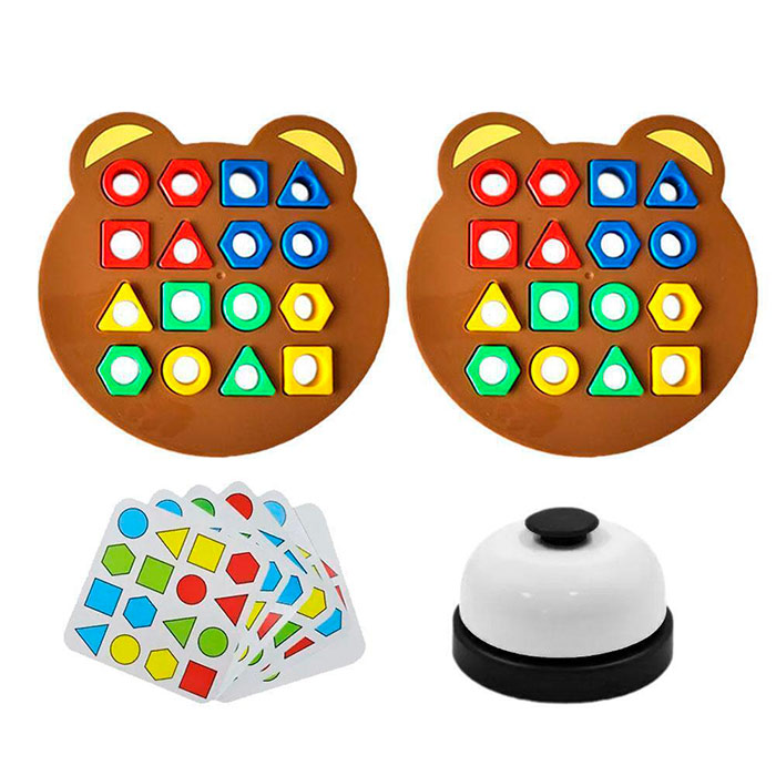 ShapeMatchingGame, a children's board game where children learn about shapes and colours