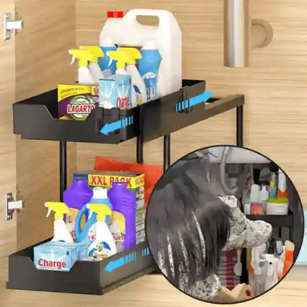 Shelfy, a two-tier shelving unit for organisation