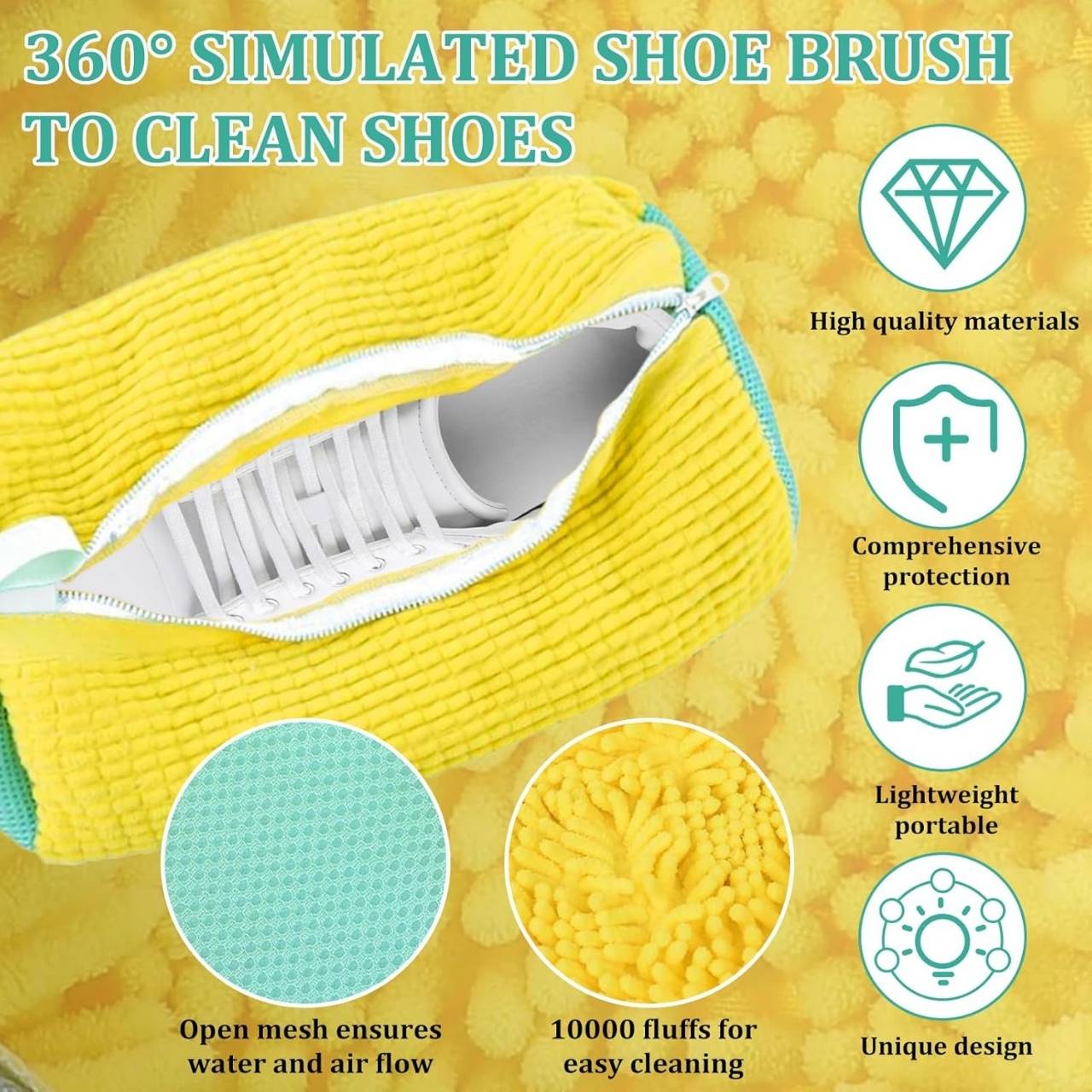 Protecting clothing when washing shoes