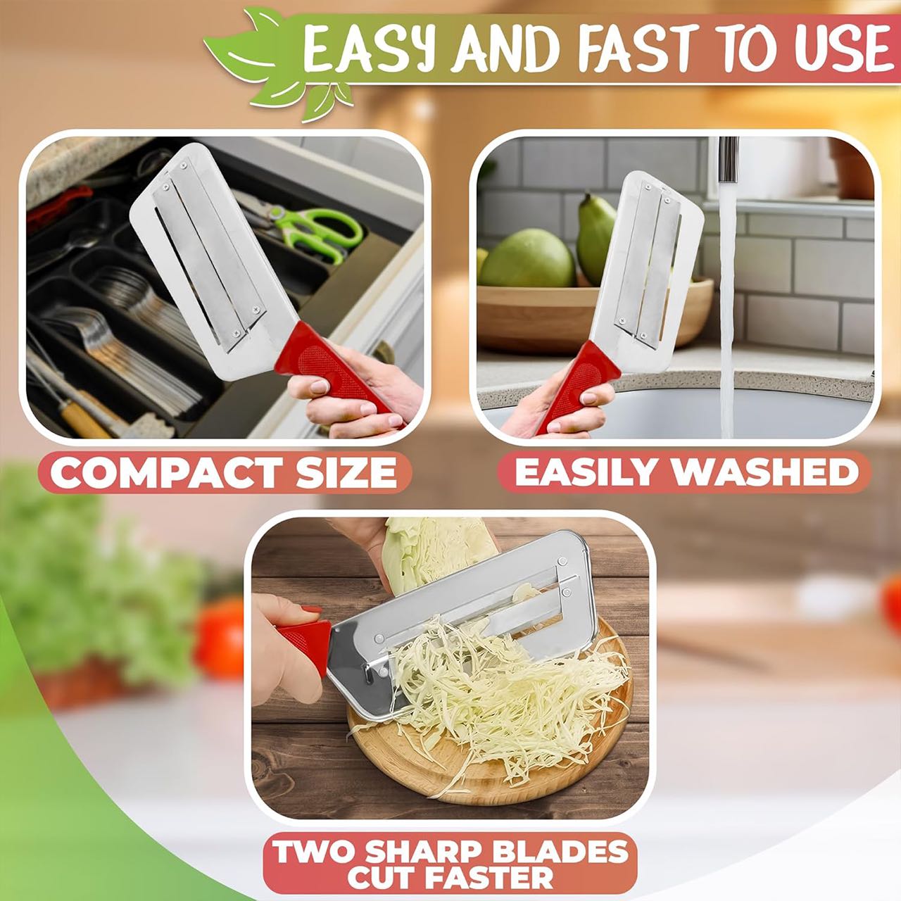 Shredder, universal double cabbage slicer - Image 9