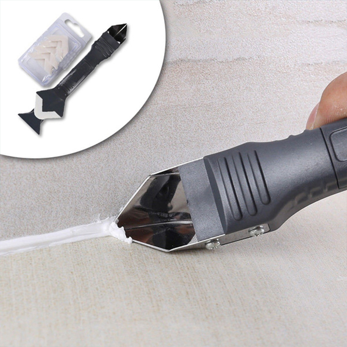 SiliconRemover, 5-in-1 tool for applying, smoothing and removing silicone sealant