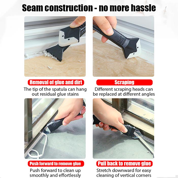 SiliconRemover, 5-in-1 tool for applying, smoothing and removing silicone sealant - Image 9