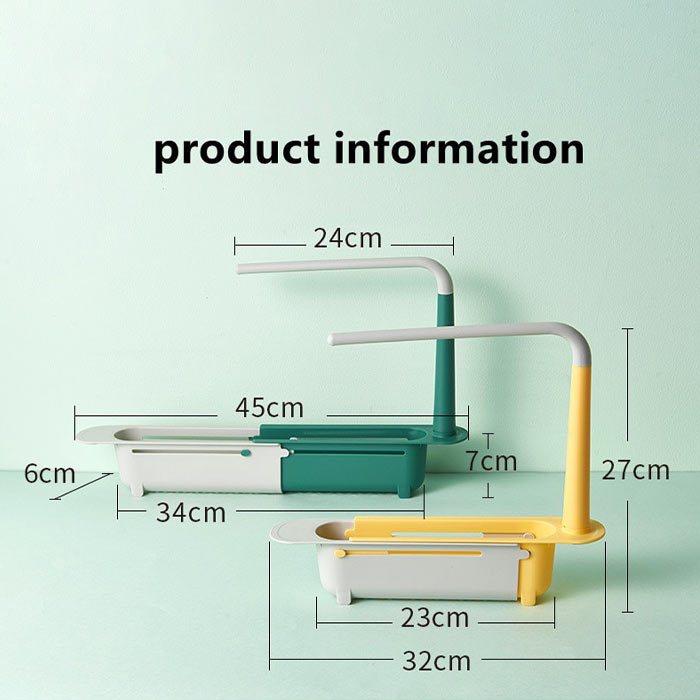 SinkRack, a flexible holder for the kitchen sink where you can stow your kitchen utensils