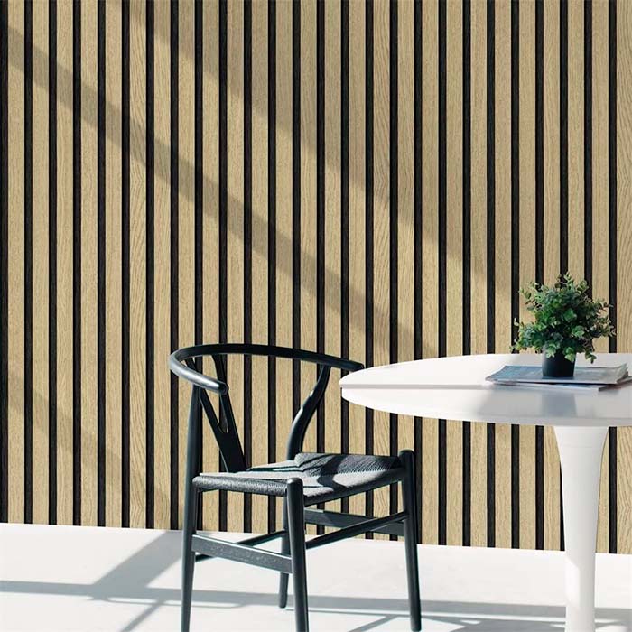 SlatWall, self-adhesive wall covering with a natural wood effect (300 x 45 cm) - Image 3