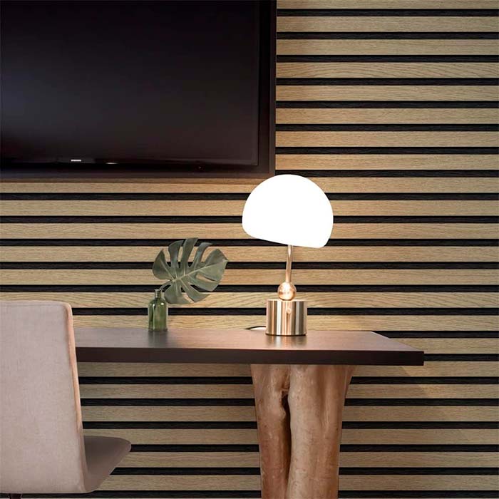 SlatWall, self-adhesive wall covering with a natural wood effect (300 x 45 cm) - Image 4