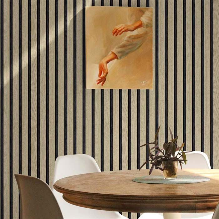SlatWall, self-adhesive wall covering with a natural wood effect (300 x 45 cm) - Image 6