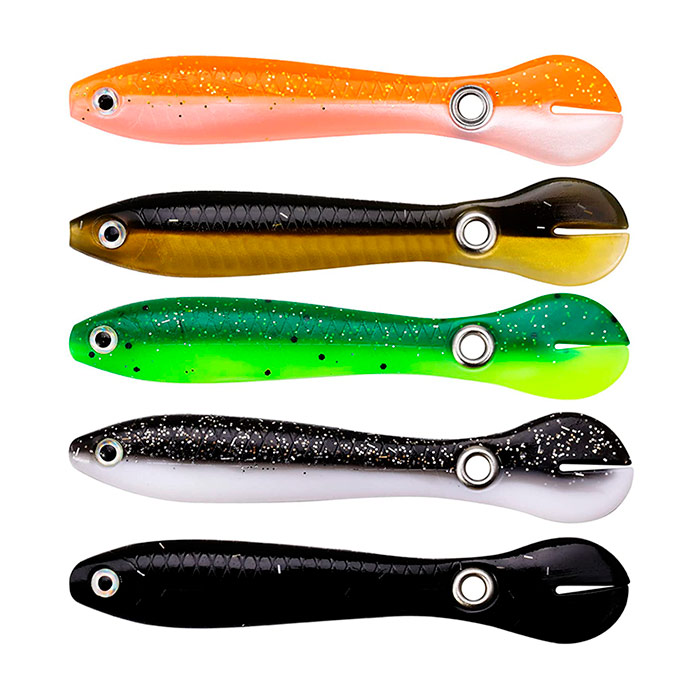 SoftLures, fish bait (5 pieces)
