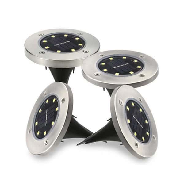 SolarGardenLights, 4 solar LED garden or pathway lights