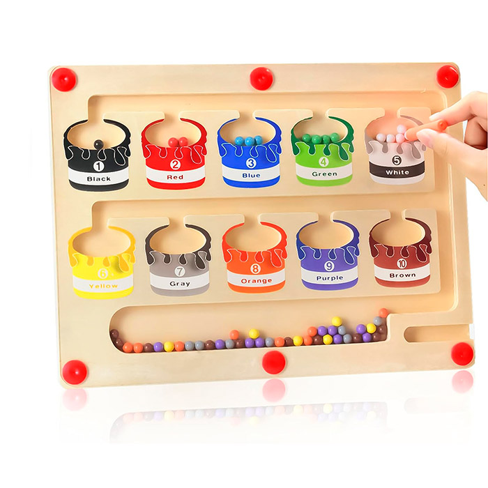 SortBoard, a didactic toy for sorting and learning colours