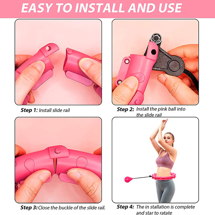Great end result - you can burn 2 to 3 times more calories with this type of exercise than spinning a regular hoop!