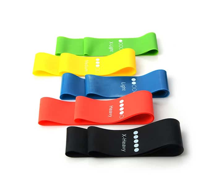 SportStar, 5-piece set of circular elastic bands for the perfect workout anywhere