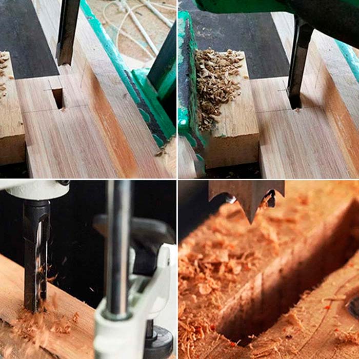 SquareDrill, wood hole drill bits (4 bits) - Image 3