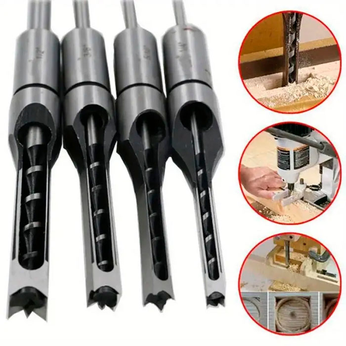 SquareDrill, wood hole drill bits (4 bits) - Image 4