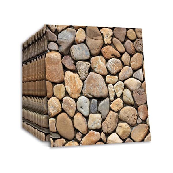 Stones3DWallpaper, three-dimensional wall stickers in stone imitation (10 pcs.)