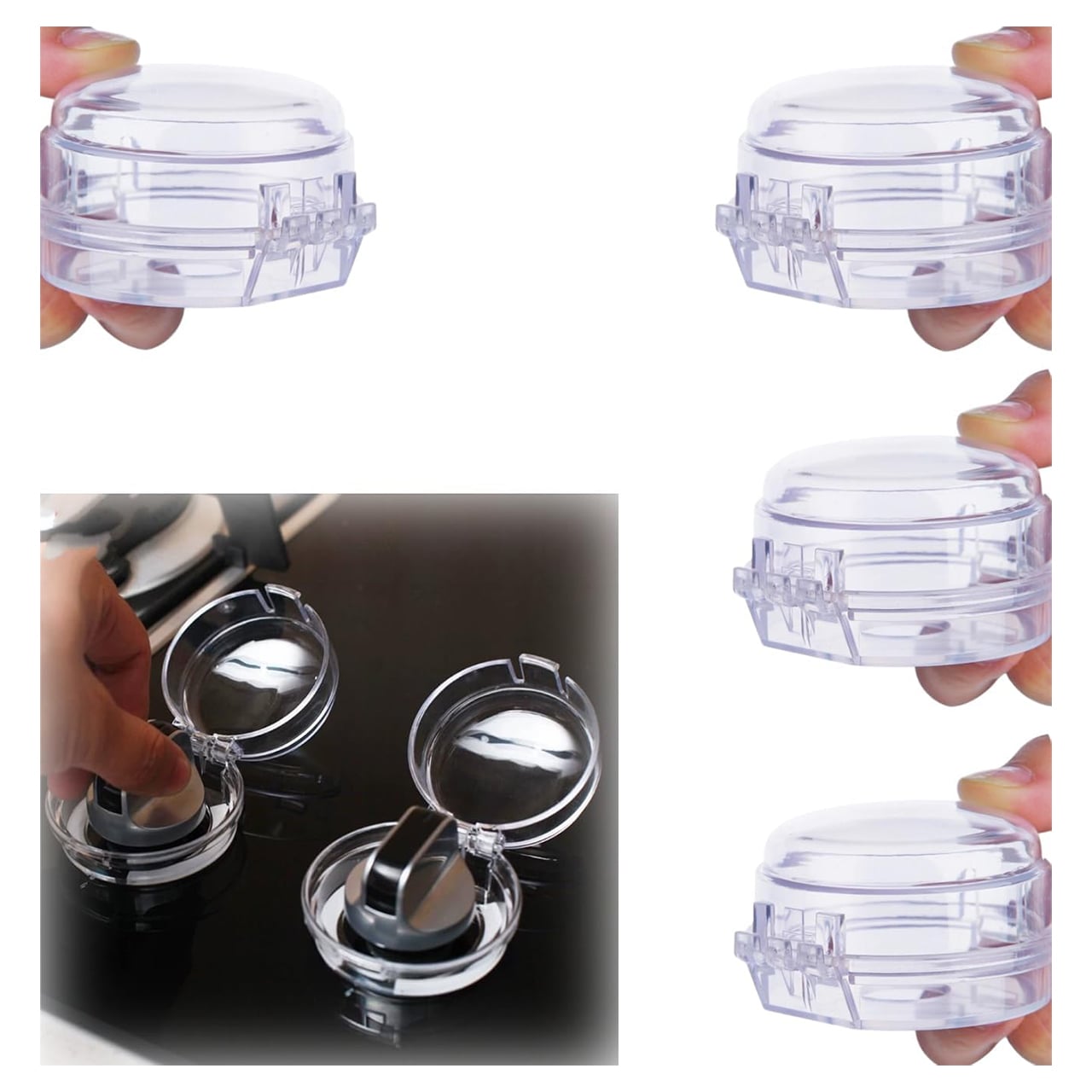 StoveKnob, child safety cover for the button on the cooker (2 pieces)
