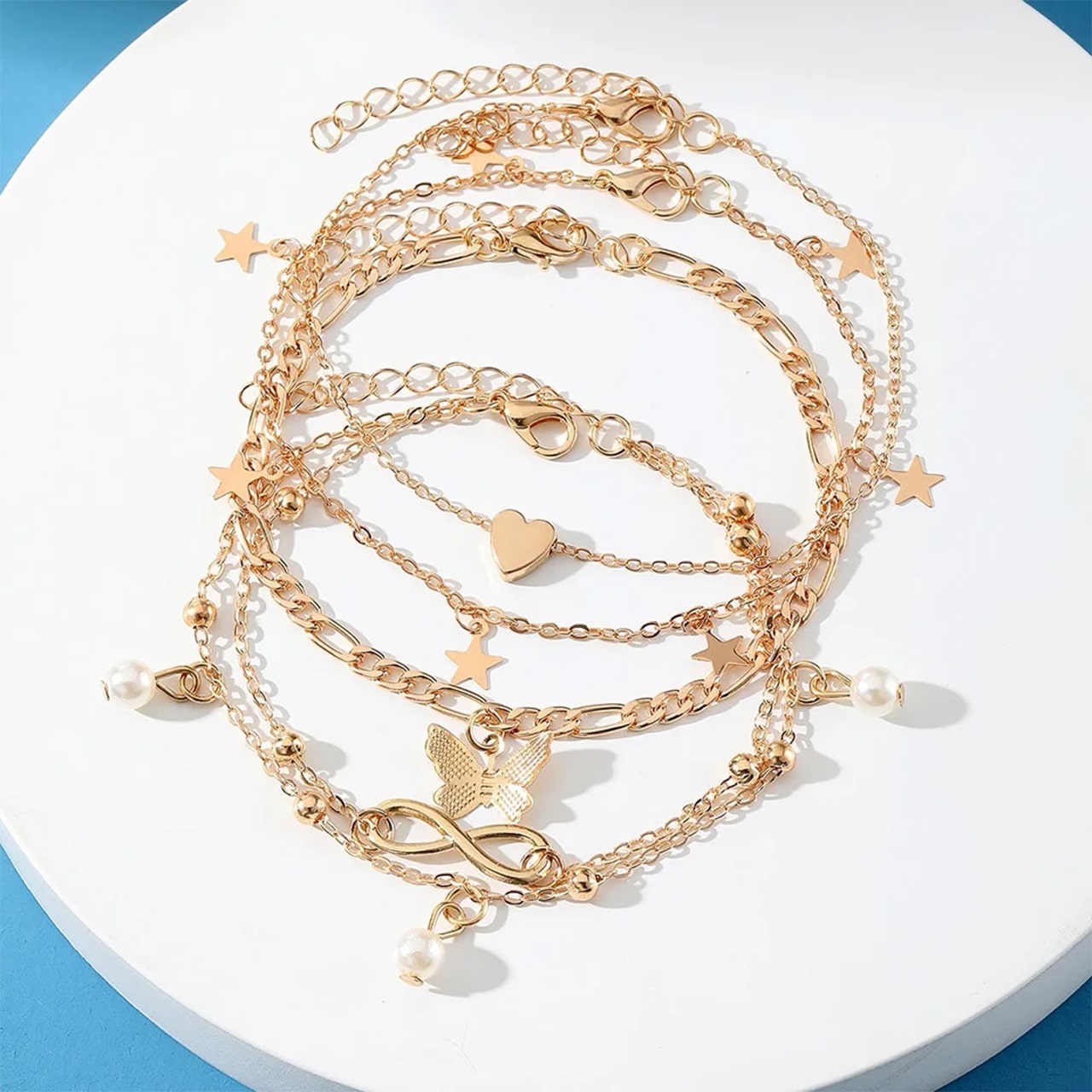 SummerSet, set of 4 leg bracelets - Image 3