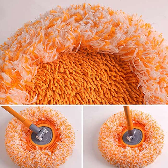 You can rotate the cleaning broom head 360 degrees!