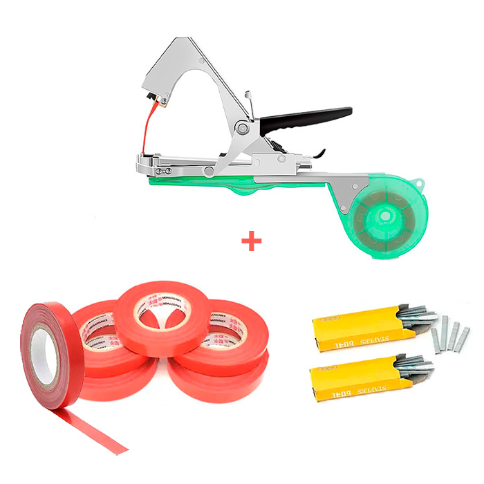 TapeBundle, garden stapler with straps and staple sets